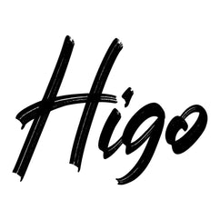Higo logo in stylish black lettering, representing Higo Prefilled Pod Vape Kits.