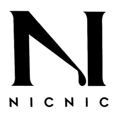 Nic Nic Shots brand logo for nicotine booster vape juice collection
