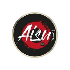 AISU E-liquid logo with Japanese text and red circle design
