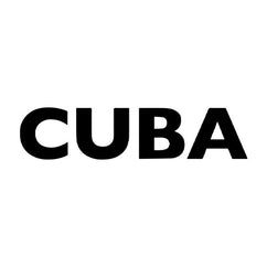 Cuba brand logo text in bold black font on white background