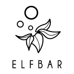 Elf Bar logo design featuring stylized leaves and bubbles