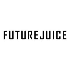 Future Juice logo featuring bold black text on a white background, representing the e-liquid brand.