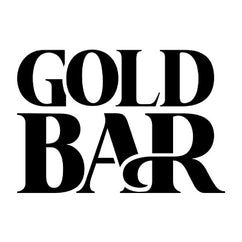 Gold Bar logo featuring bold black typography for disposable vape collection.