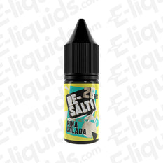 Pina Colada Nic Salt E-liquid by Re Salt in a 10ml bottle, featuring a vibrant label design.