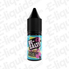 Tropical Breeze Nic Salt E-liquid by Re Salt in a 10ml bottle with 20mg nicotine strength.