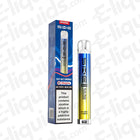 SKE Bar 600 Compliant Pod Kit with Blue Razz Lemonade flavor, 600 puffs, 20mg nic salt, rechargeable vape kit and original packaging.