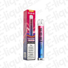 SKE Bar 600 Compliant Rechargeable Vape Kit with Blueberry Raspberries Flavor Pod and Box Packaging