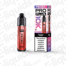 Feoba Pro Plus Blue Razz Cherry Prefilled Pod Kit with a bold fusion of sweet Blue Raspberry and rich Cherry in purple-pink and white packaging.