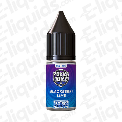 Pukka Juice 50/50 Freebase Vape Juice Blackberry Lime