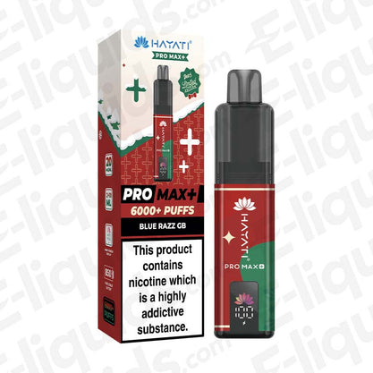 Hayati Pro Max+ 6K Blue Razz GB Limited Edition Prefilled Pod Kit