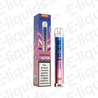 SKE Bar 600 vape kit, Blueberry Peach Ice flavor, 20mg/ml nic salt, 600 puffs, image with box on white background
