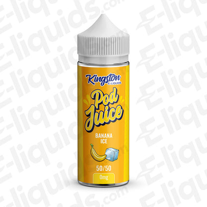 Banana Ice Pod Juice 50/50 Shortfill Vape Juice by Kingston