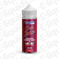 Strawberry Raspberry Cherry Ice Pod Juice 50/50 Shortfill Vape Juice by Kingston