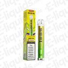 SKE Bar 600 Lemon Lime Pre-filled Pod Kit with nicotine warning label, featuring sleek design and rechargeable battery.