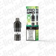 Feoba Pro Plus Lemon Lime Prefilled Pod with a sharp, zesty citrus duo of Lemon and Lime in bright green and white packaging.