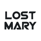 Bold text logo that reads 'Lost Mary' with a modern design on a white background.
