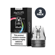 OXVA NeXLIM 2ml 0.6Ohm Pod Pack of 3 with Dual Mesh Coil, leak-proof design for NeXLIM Kit vaping.