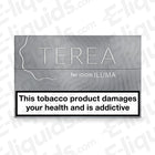 Silver TEREA Tobacco Sticks for IQOS ILUMA with warning label: