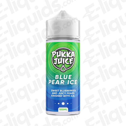 Pukka Juice 70/30 100ml Shortfill Vape Juice Blue Pear Ice