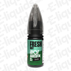 Fresh Mint Bar Edition Nic Salt by Riot Squad featuring mint blends for smooth throat hits.