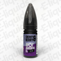 Cherry Berry Bar Edition Nic Salt E-liquid by Riot Squad, 10ml bottle with fruity flavor profile.