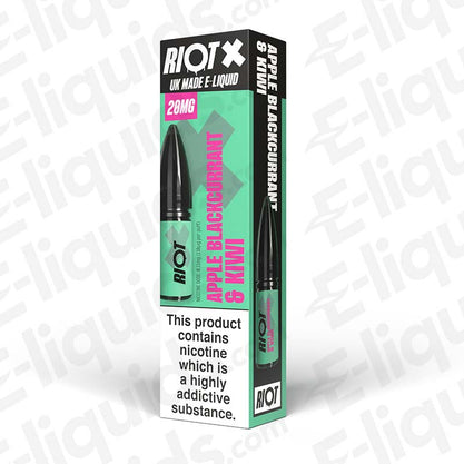 Apple Blackcurrant Kiwi Nic Salt E-Liquid by Riot X