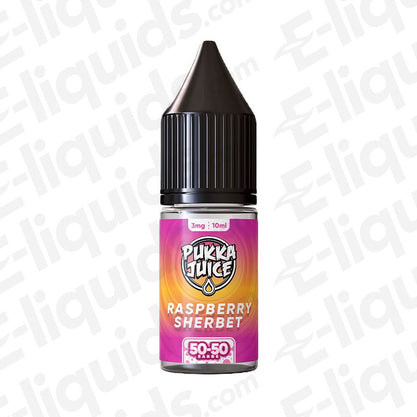Pukka Juice 50/50 Freebase Vape Juice Raspberry Sherbet