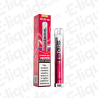 SKE Bar 600 Compliant Pre-filled Pod Kit with Strawberry Burst flavor, 20mg nic salt, rechargeable vape with 600 puffs.
