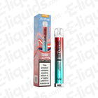 SKE Bar 600 Compliant Pre-filled Pod Kit with Strawberry Raspberry flavor and 20mg nic salt liquid in a box.