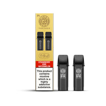 Gold Bar Reload Strawberry Kiwi Watermelon Prefilled Pods packaging with two pods showcasing fruity flavor.