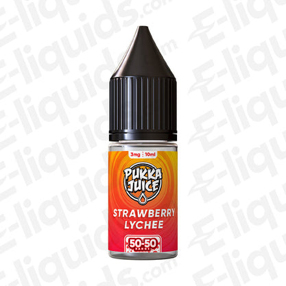 Pukka Juice 50/50 Freebase Vape Juice Strawberry Lychee
