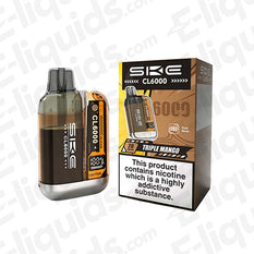 SKE Crystal CL6000 Triple Mango Prefilled Pod Kit