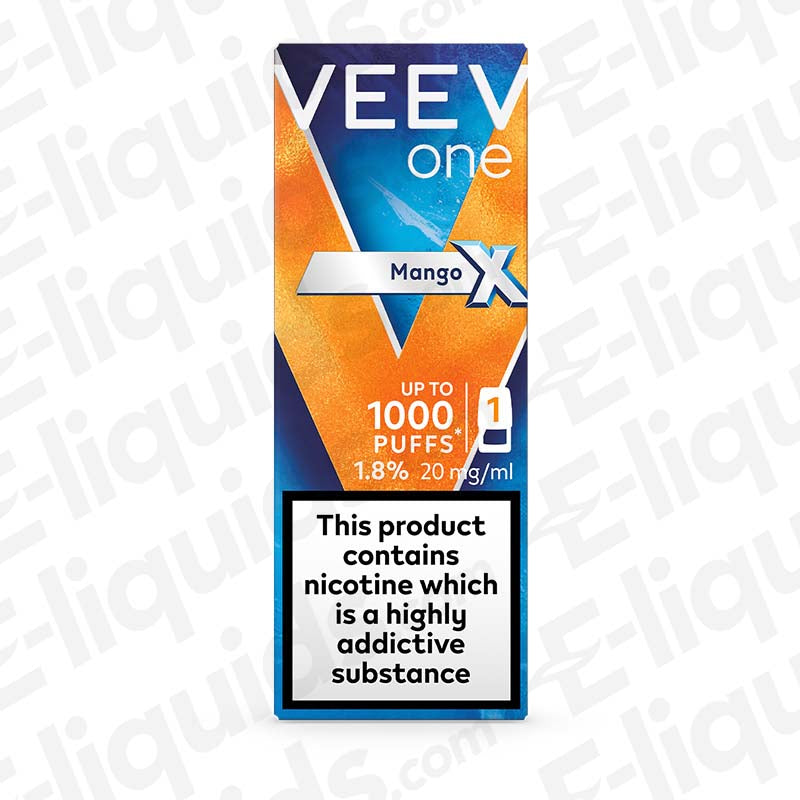 VEEV One Mango X Prefilled Pod | 1000 Puffs & Flavour VEEV One Mango X Prefilled Pod | 1000 Puffs & Flavour