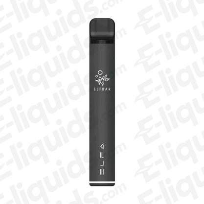 Black Elfbar Elfa Vape Pod Kit for beginner vapers, featuring a sleek design and mouth-to-lung inhale system.