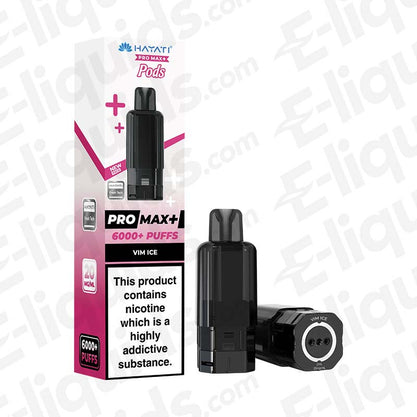 Hayati Pro Max 6K Vim Ice Prefilled Replacement Pods 20mg