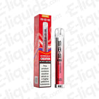 SKE Bar 600 Watermelon Ice vape kit with nicotine warning, rechargeable pre-filled pod with 20mg nic salt liquid.