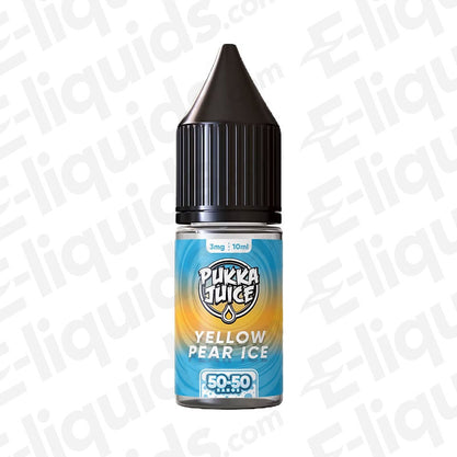 Pukka Juice 50/50 Freebase Vape Juice Yellow Pear Ice