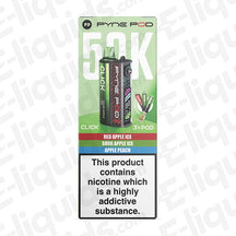 Pyne Pod Click 50K Apple Edition Prefilled Pod Kit in green apple packaging and Apple Ice flavour.