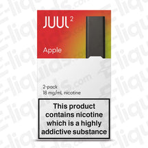 JUUL 2 18mg Prefilled Pods Apple