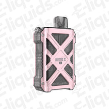 Aspire GoTek X II vape pod kit in pink, compact design for MTL vaping with adjustable airflow control.