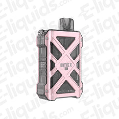 Aspire GoTek X II vape pod kit in pink, compact design for MTL vaping with adjustable airflow control.