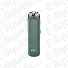 Aspire Minican 3 Pro Pod Kit in green with auto-draw system and OLED display for vaping convenience.
