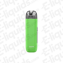 Aspire Minican 3 Pro Pod Kit in vibrant green, featuring a lightweight design and easy-to-read OLED display.