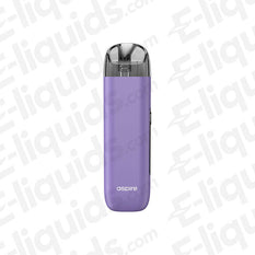 Aspire Minican 3 Pro Pod Kit in purple with ergonomic design, featuring 0.69-inch OLED display and auto-draw system.