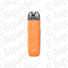 Aspire Minican 3 Pro Pod Kit in vibrant orange color, featuring a sleek design and OLED display.