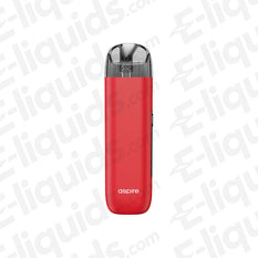 Aspire Minican 3 Pro Pod Kit in vibrant red, featuring auto-draw system and 0.69-inch OLED display for easy vaping.