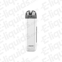 Aspire Minican 3 Pro Pod Kit in white, featuring auto-draw, OLED display, and versatile coil for e-liquids.