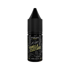 Vanilla Custard Nic Salt e-liquid by Future Juice in a sleek bottle, perfect for dessert flavor lovers.