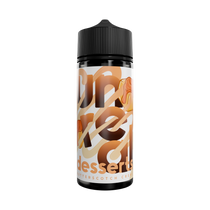 Butterscotch Creme Shortfill E-liquid by Unreal Desserts in a sleek 100ml bottle, featuring creamy butterscotch and fresh cream.