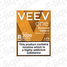 VEEV One Balanced Tobacco 20mg Prefilled Pods